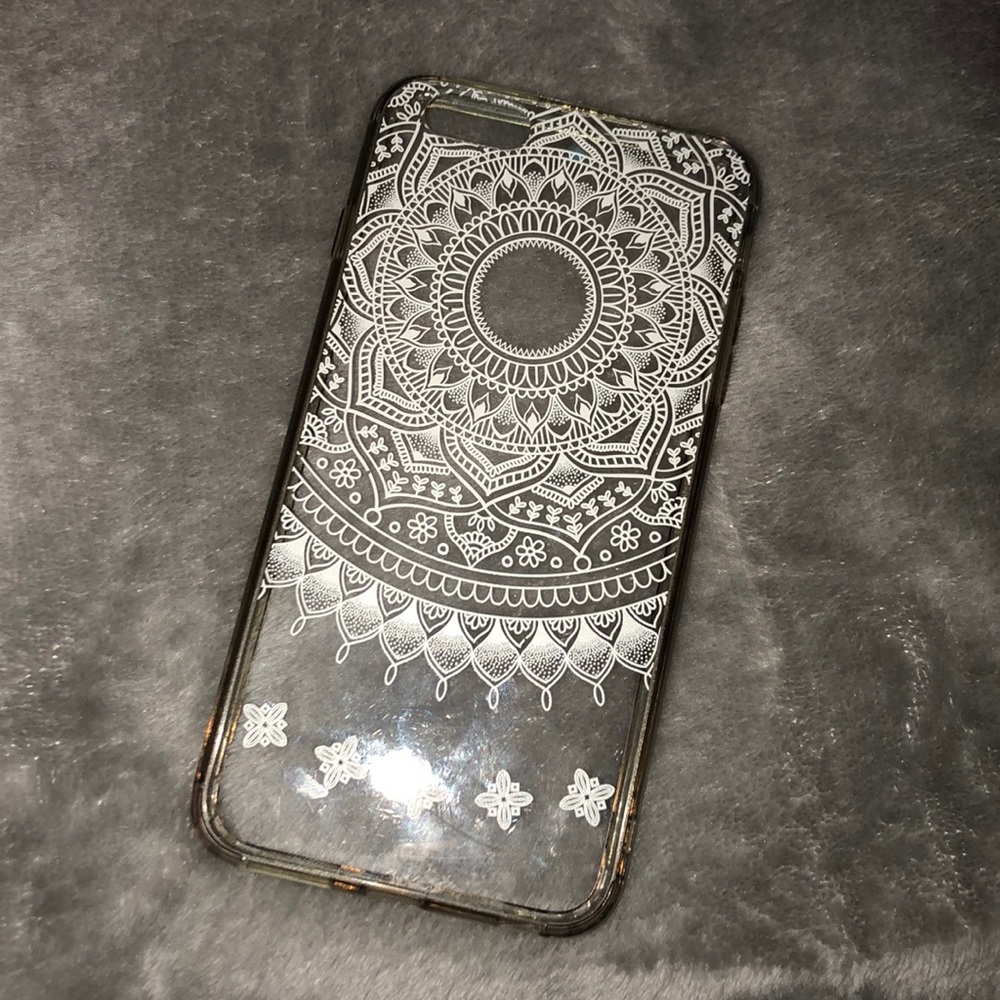clear with design iphone 6/6s plus case